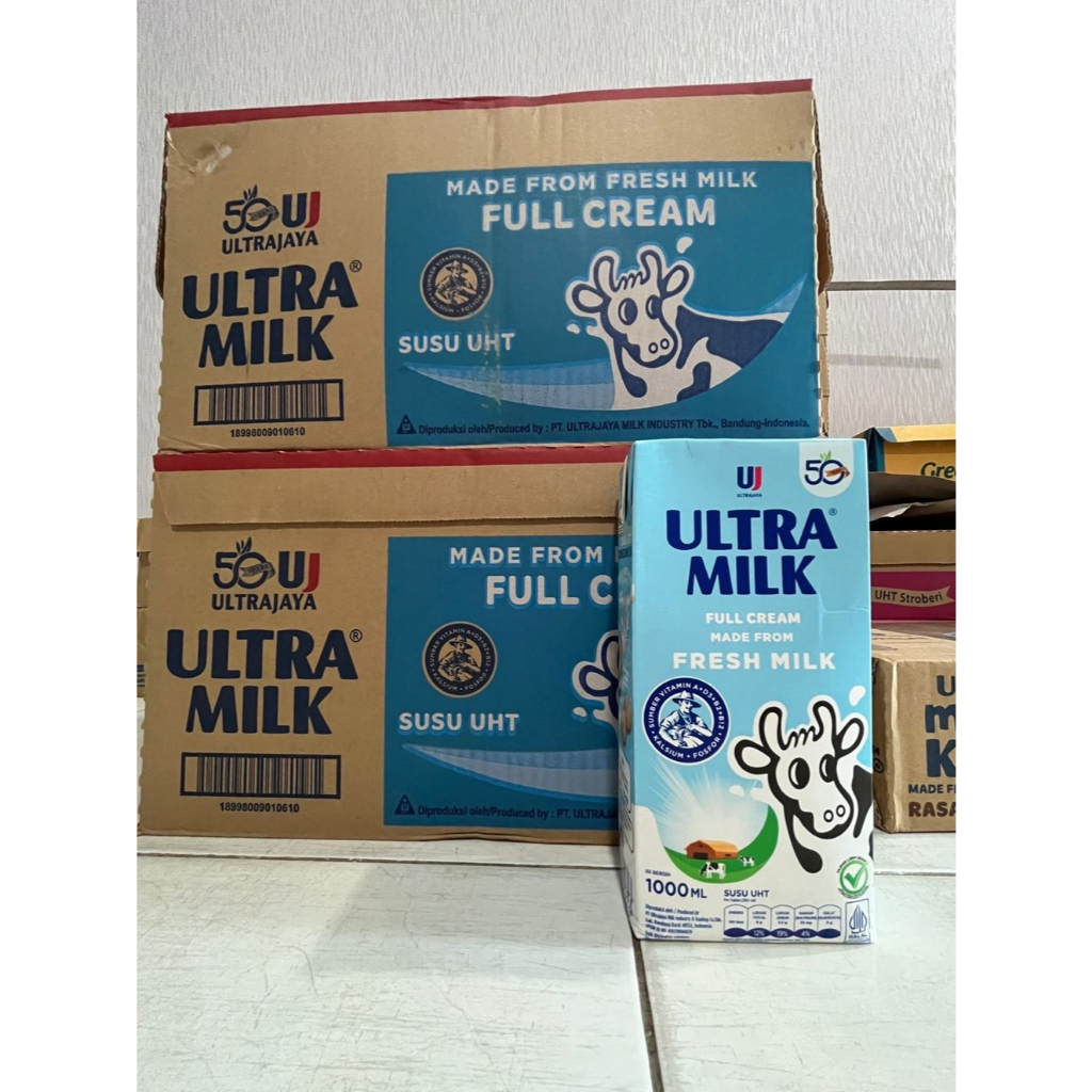 

ULTRA MILK SUSU UHT FULL CREAM 1000ML / 1 LITER PER PCS