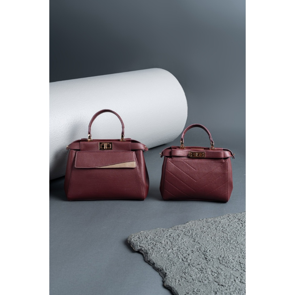 HEYLOCAL BAG SYLVAINE MINI BAG GARNET GRADE B TAS HEYLOCAL TAS SYLVAINE IMPERFECT SALE