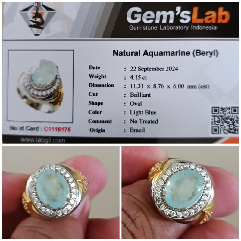 NATURAL AQUAMARINE (BERYL)