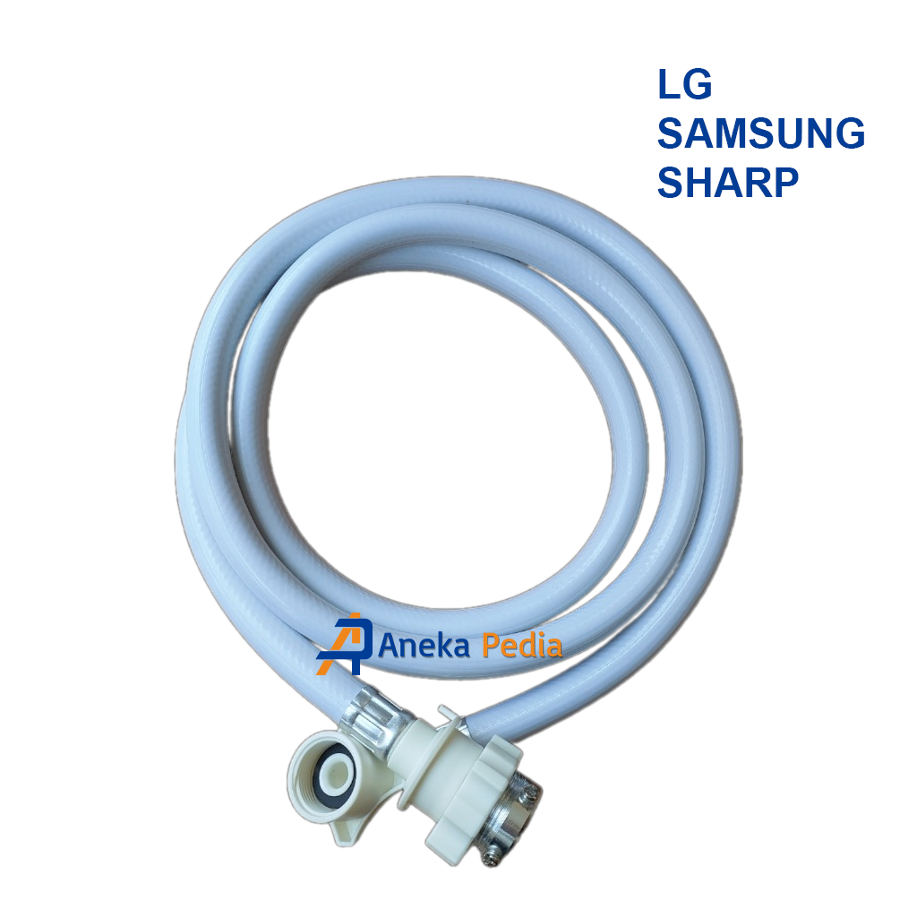 SEMUA UKURAN Selang Inlet Masuk Air Mesin Cuci 1 Tabung LG SAMSUNG SHARP Otomatis 1,5 2 3 5 6 7 8 9 