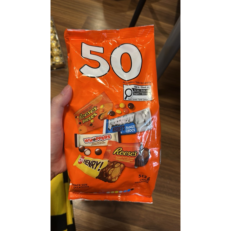 

coklat hersheys reese’s oh henry whoppers isi 50