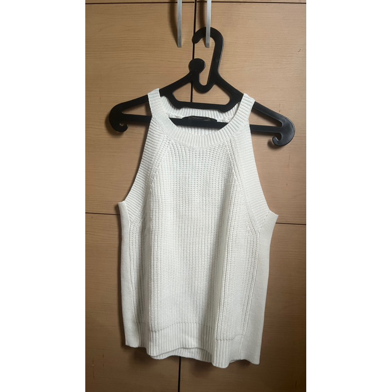 the executive white knit top