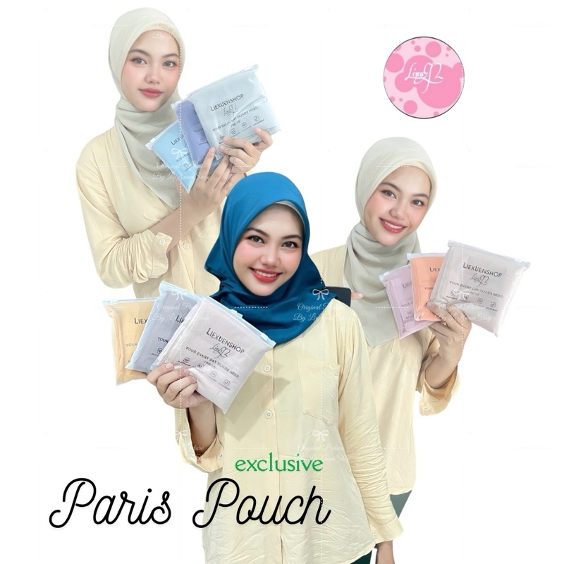 KERUDUNG SEGI EMPAT PARIS POLOS POUCH PACKAGING KERUDUNG RED ROSE