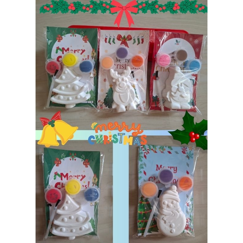 Painting Sculpture Christmas Aktivitas Melukis Patung Natal Suvenir Sekolah Minggu Kado Natal Custom