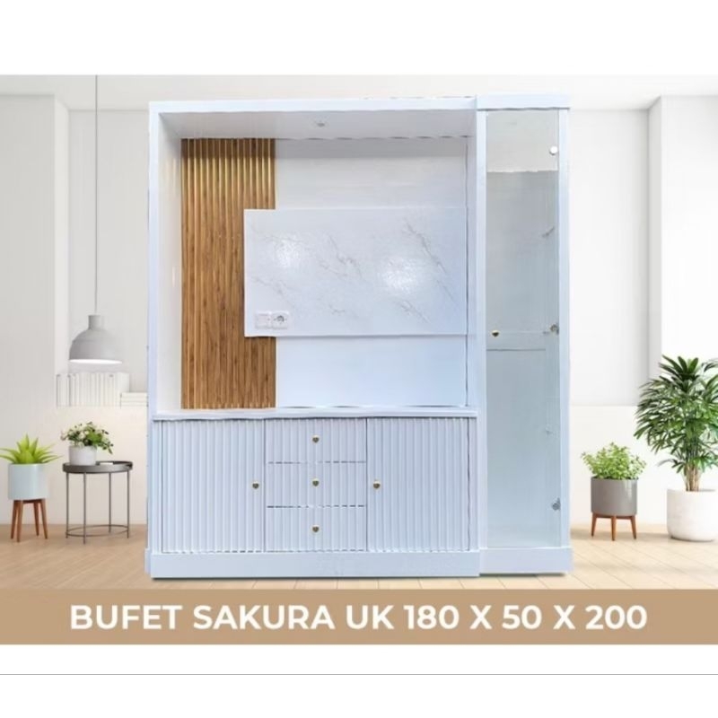 Backdrop tv / bufet tv minimalis (Cilegon merak)