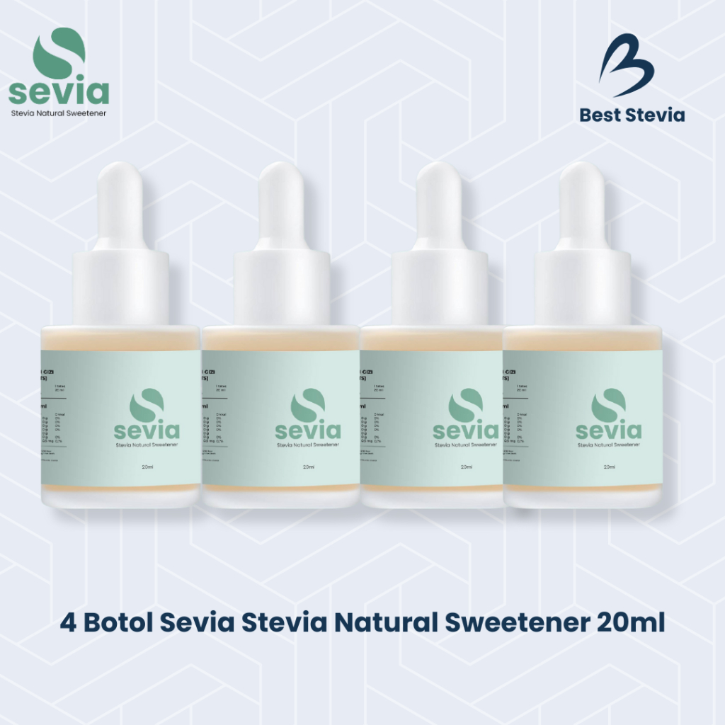 

Sevia Stevia Tetes Original Pemanis Alami Nol Kalori + Nol Gula 4 Botol 20ml