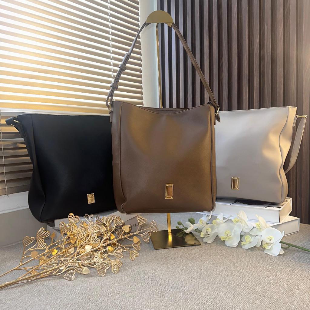 LOLLY TOTEBAG — Tas Kulit Kuliah Kerja Wanita Cantik Totebag Tas Bahu