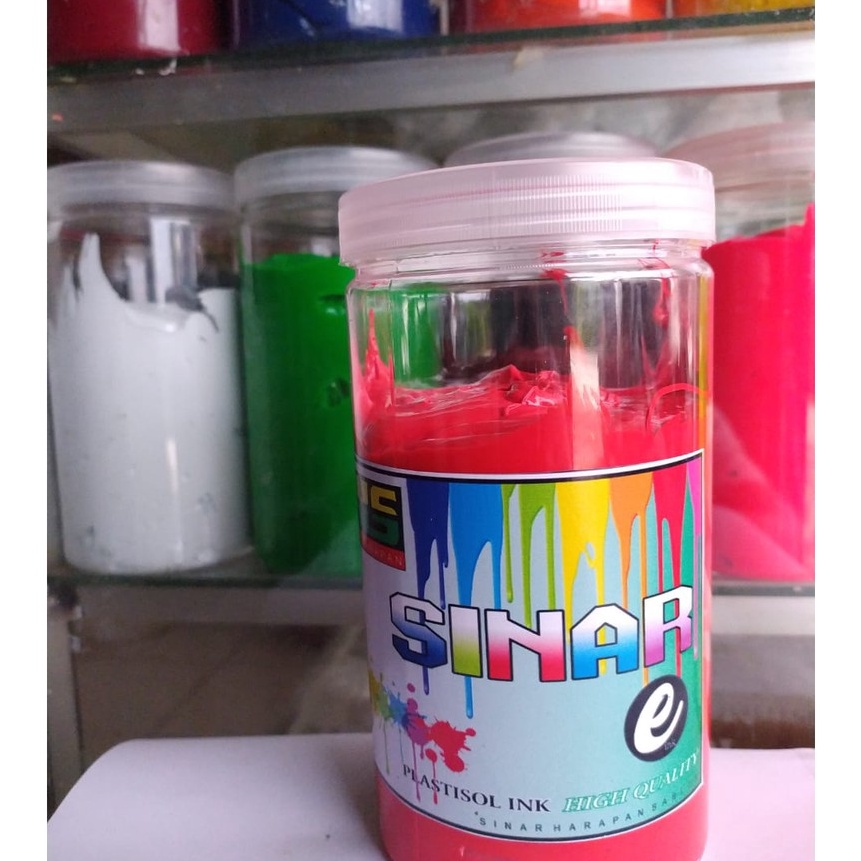 

KP8 Plastisol economis warna merah SINAR HARAPAN SABLON kemasan 1kg