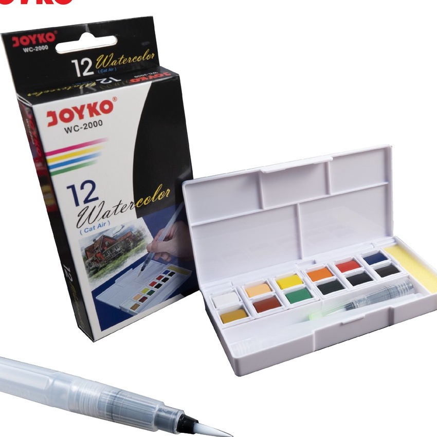 

KP8 Watercolor Cat Air Joyko WC2 12 Colors Warna