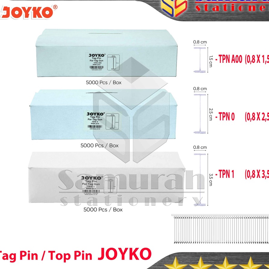 

KF7 Tag Tpn 25 mm Joyko Peluru Bandrol Label Merk Baju Top TPN A 15 mm TPN 1 35 mm