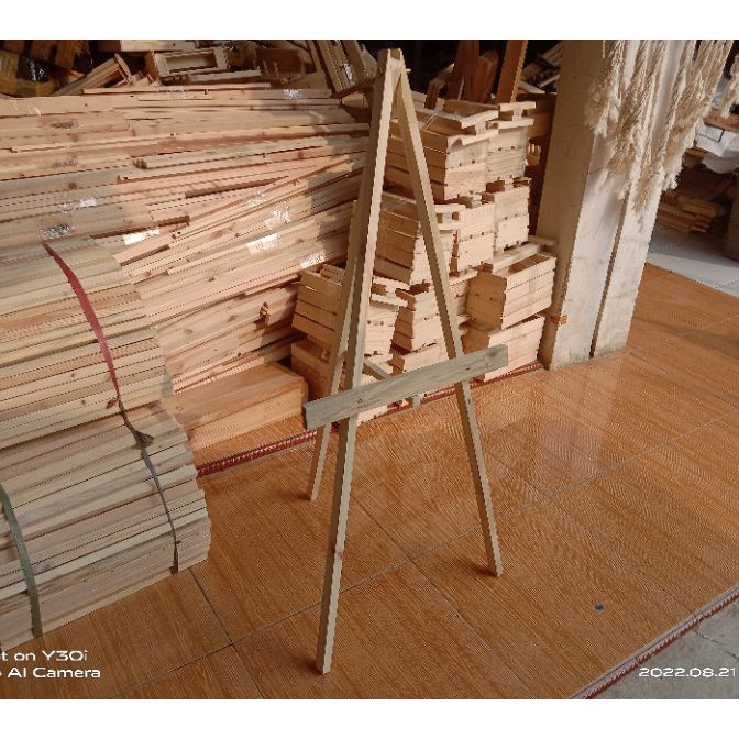 

Mega Wooden easel Palang Polos 11cmStanding tripod kayustand lukis