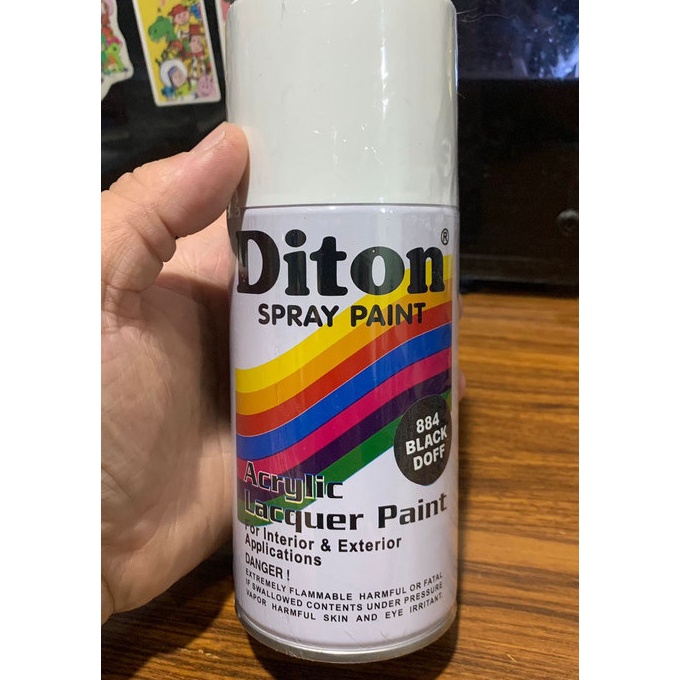 

Terbaru Cat semprot Pilox Pilok BLACK DOFF 3CC 884 Diton ORI