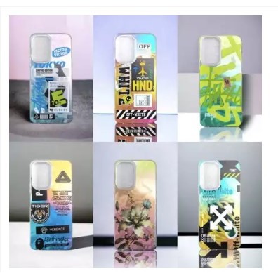 [ Samsung s21 fe/s23 fe ] CASE HOLOGRAM CORAK FEATHER MOTIF PREMIUM