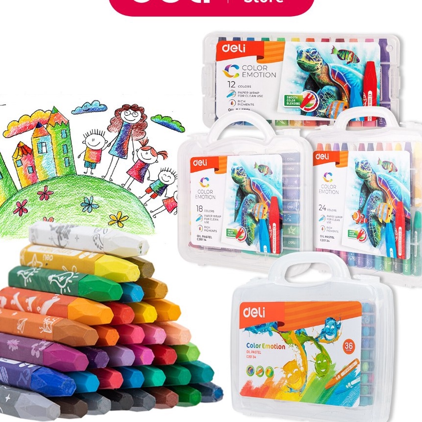 

Hematku Deli Oil Pastel Crayon Krayon 122436 Warna Cerah Sempurna Tidak Be EC2124