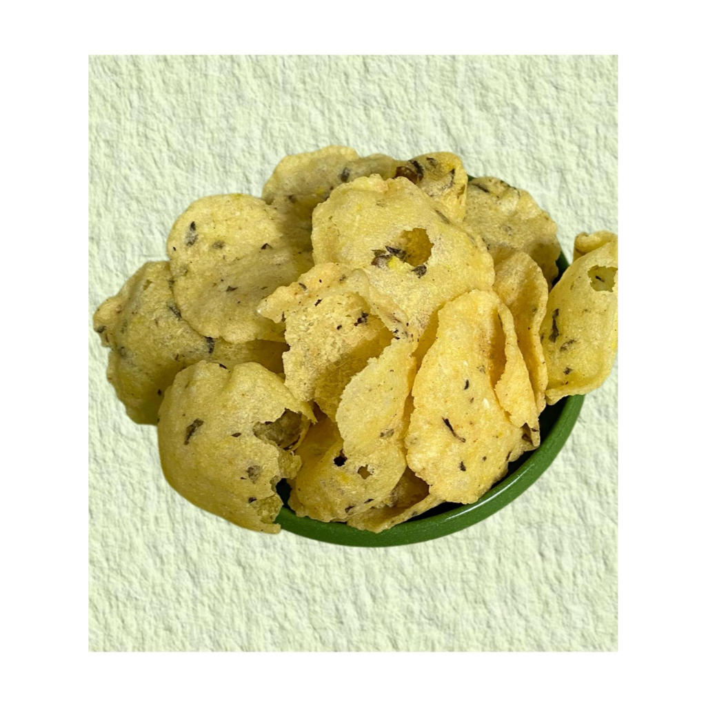 

Kecimpring Singkong Bawang Daun / Comring / Gemblong Khas Ciamis 100GRAM