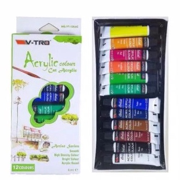 

Langka Cat Akrilik Arcylic Paint Cat Lukis Acrilic Cat Acrylic Colour 12 Warna