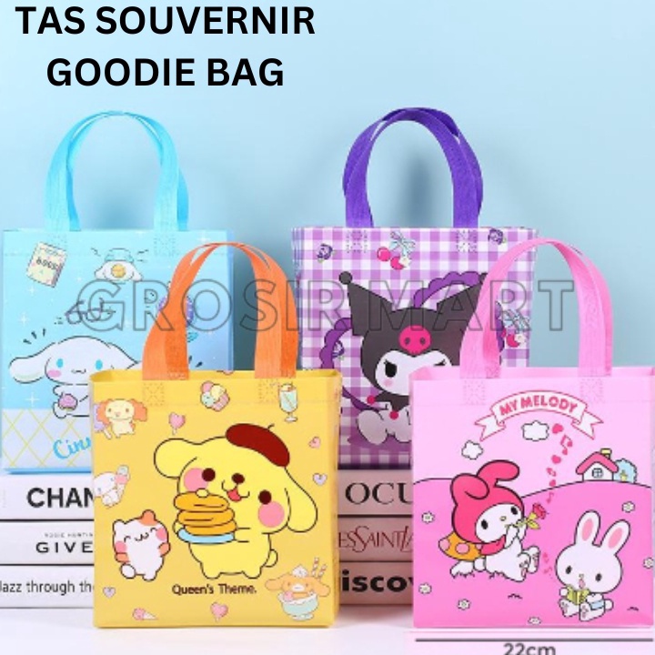 

DISKON MENGEJUTKAN Tas Souvenir Ulang Tahun Anak Kado Ultah Snack Goodie Bag Karakter Tote Bag Tenteng Lucu Sanrio Melody Cinnamoroll Kuromi Pompompurin
