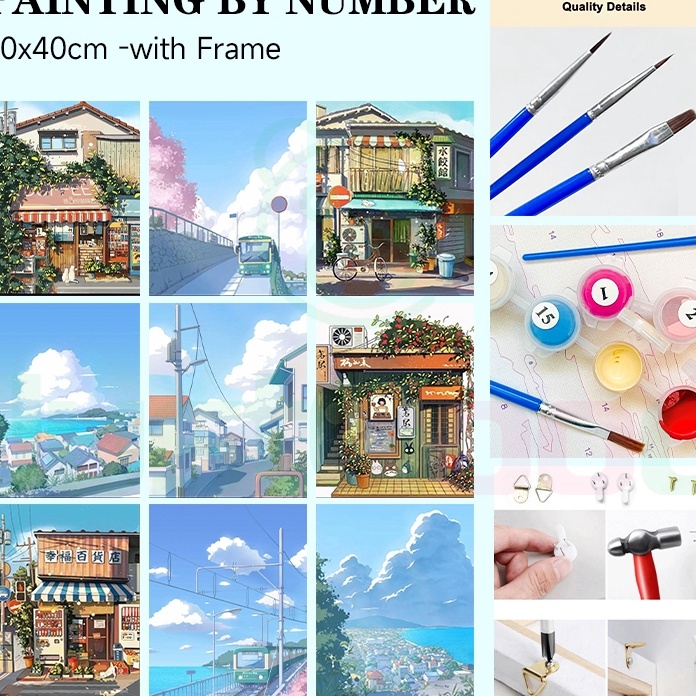 

Eksklusif Paint By Number 5x4cm Adegan jalanan Jepang series Landscape A Paint By Number Painting By Numbers Diy Paris Alam Art Set Melukis Canvas Painting By Number Melukis Mewarnai Kanvas Nomor Prakarya Anak