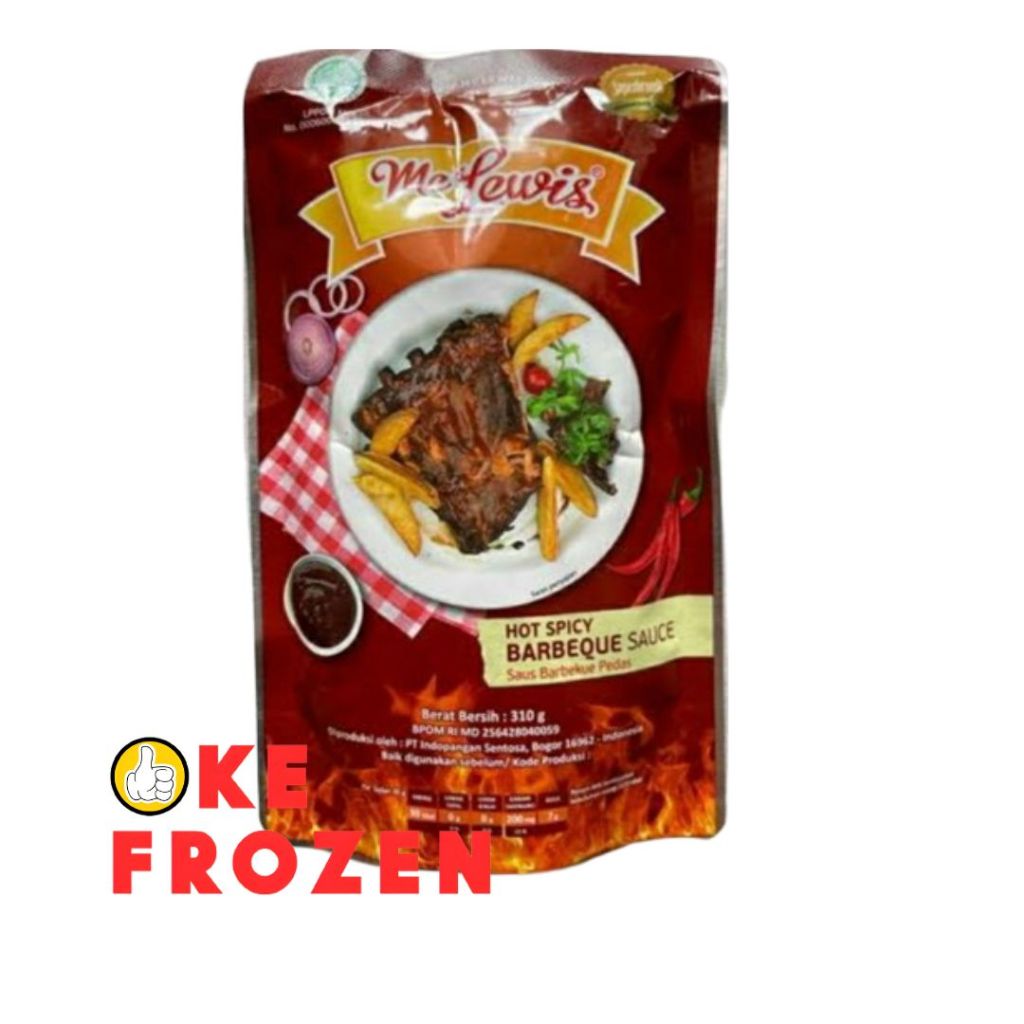 

MCLEWIS HOT SPICY BARBEQUE 1KG SAUCE / SAUS BBQ PEDAS MC LEWIS