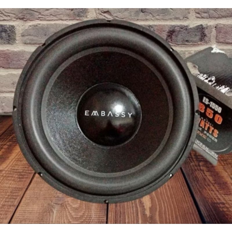 subwoofer embassy ES -1556 double coil ukuran 15inch