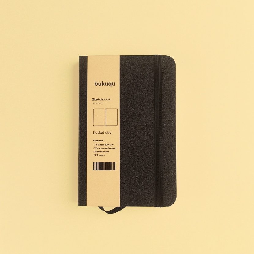 

Istimewa bukuqu Sketchbook A6 2 gsm Hardcover PortraitNotebook gambar Lukis Cat Air Buku Sketsa Pocket