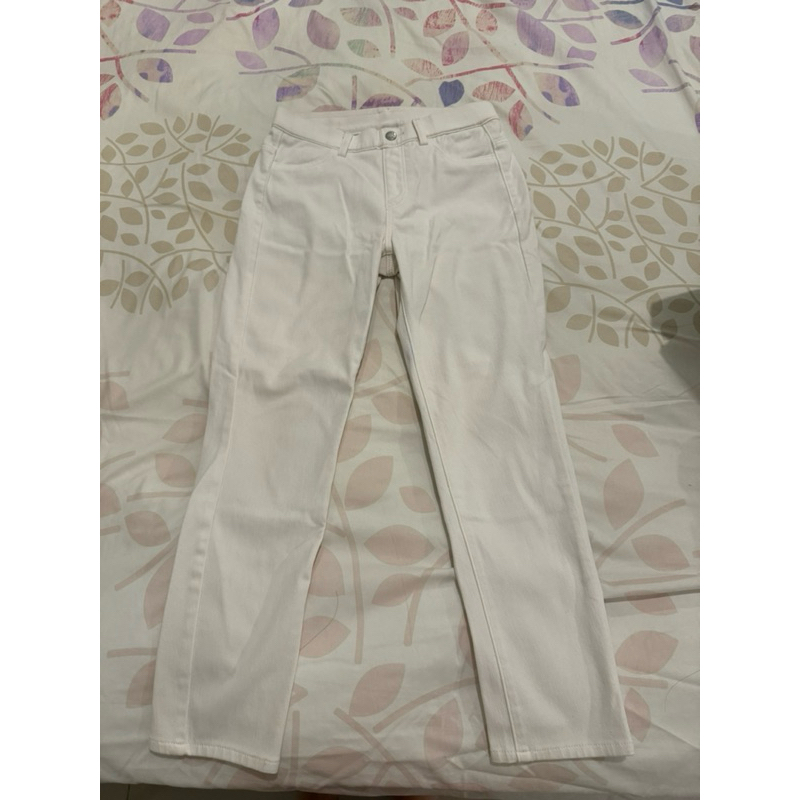Uniqlo Skinny White Denim Pants