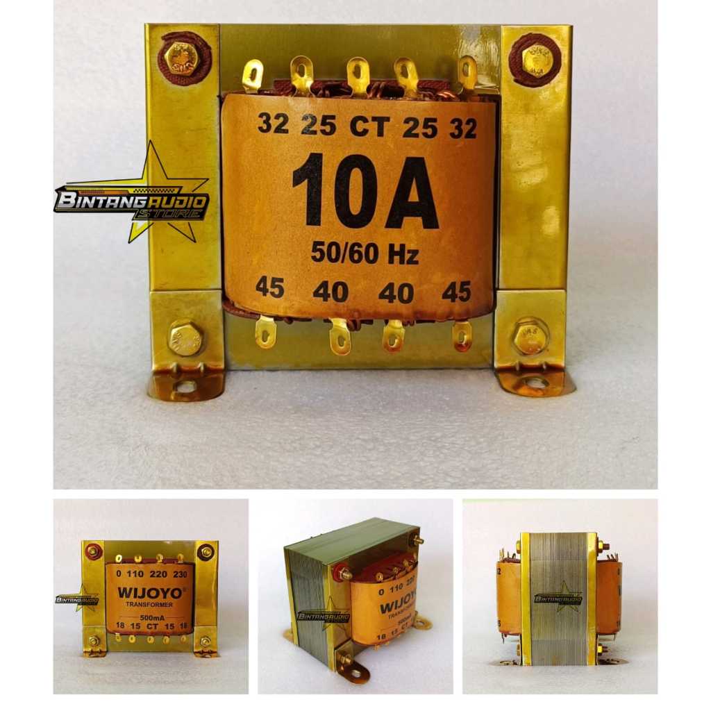 Trafo WIJOYO 10A Besar CT 45V / Travo 10 Amper BIG CT 45 Volt Tembaga Murni