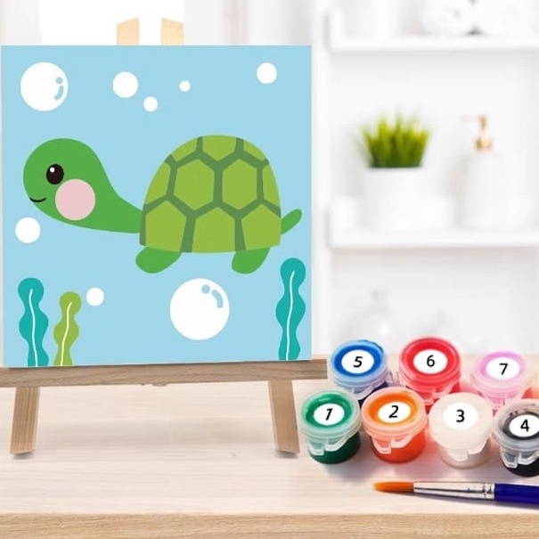 

KF7 TweedyJkt Paint By Number Children Canvas Painting Set Kanvas Lukis Anak Part 5