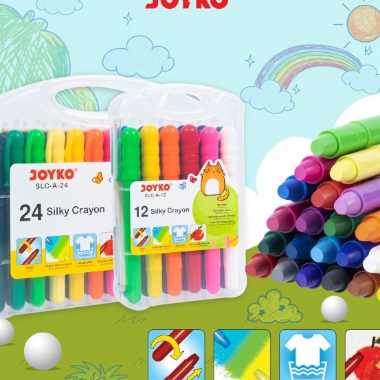 

Price Silky Crayon Halus Joyko SLCA Warna Colors