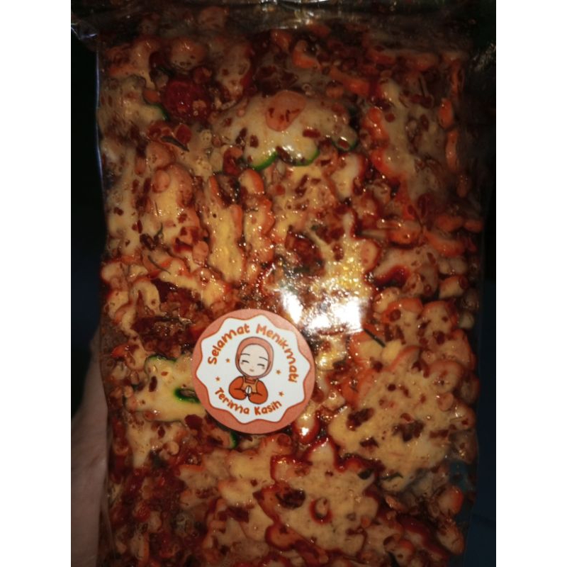 

kerupuk seblak kering pedas 500grm