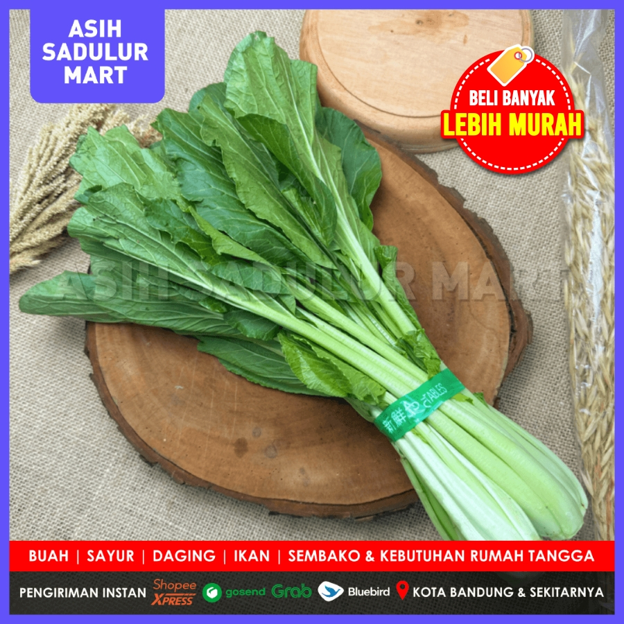 

Sawi Hijau / Caisim 500gr Promo Sayur Bandung | Sayuran Asih Sadulur Mart