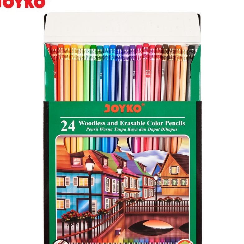 

HJ6 Pensil Warna Joyko CP115 24 Warna Bisa di Hapus