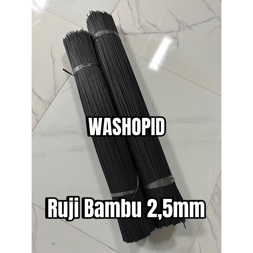 Jeruji Sangkar/lidi bambu Hitam 2,5mm 70cm isi 200 Batang Ruji Sangkar burung