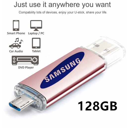 Promo Eksklusif FlashdiskFlash DriveOTG 2 IN 1 USB 2 4GB8GB16GB32GB64GB128GB