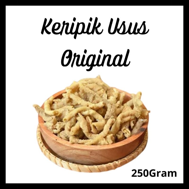 

Keripik Usus Original Gurih dan Renyah 250gr