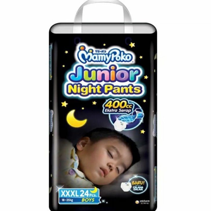 BELI SATU GRATIS SATU Mamypoko Junior Night Pants Boys Girls XXXL24 XXXL 24