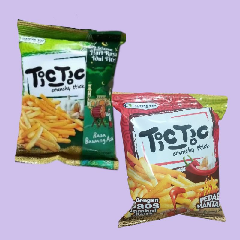 

SIANTAR TOP Tic Tic Bawang & Pedas Mantap Snack 20 gr [10 pcs]