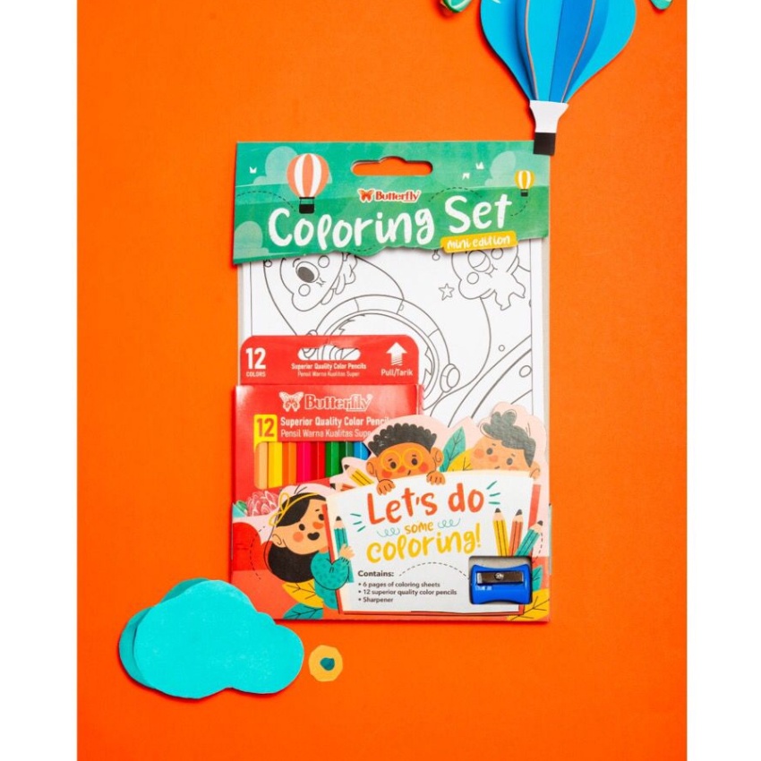 

Super Butterfly Coloring Set M Perlengkapan Mewarnai M