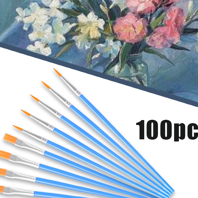 

KI3 1pcs Kuas Lukis Akrilik Bulu Nilon Cat Air Artist Paint Brush Kuas Lukis Set Kuas Lukis Ujung Pointed Dan Flat