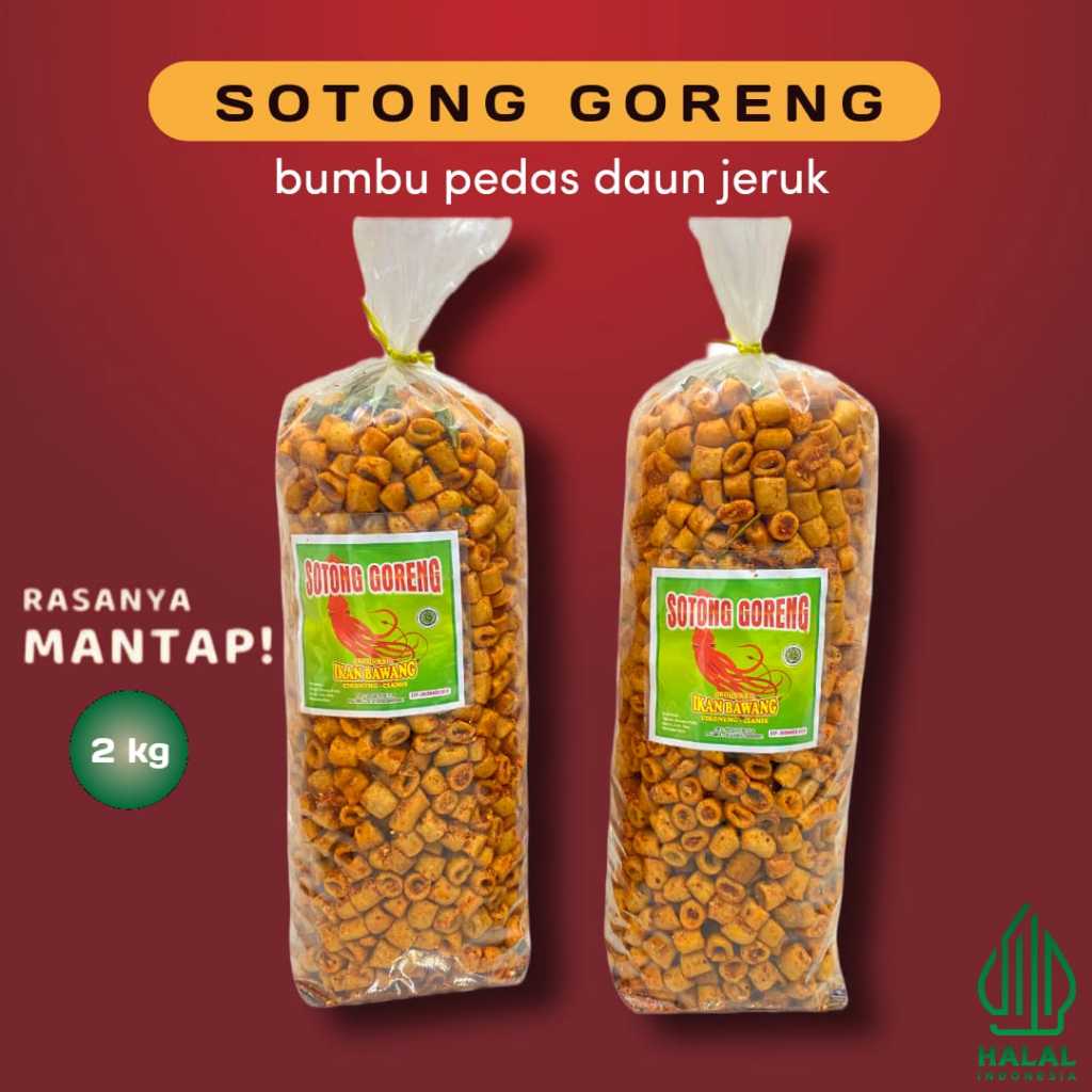

[ PROMO ] Sotong Goreng 2 KG Bumbu Gurih Pedas Daun Jeruk / Sotong Goreng Extra Pedas