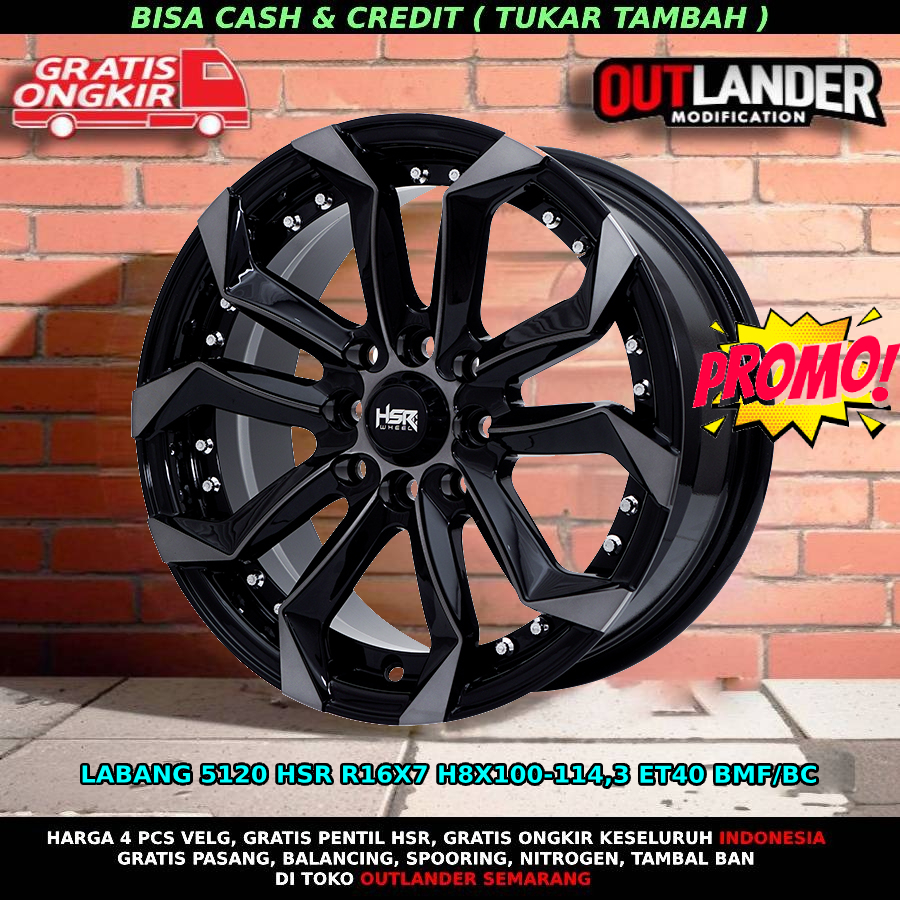 Velg mobil ring 16 jazz yaris baleno fiesta mazda2 rio avanza livina xenia evalia carry hsr labang r