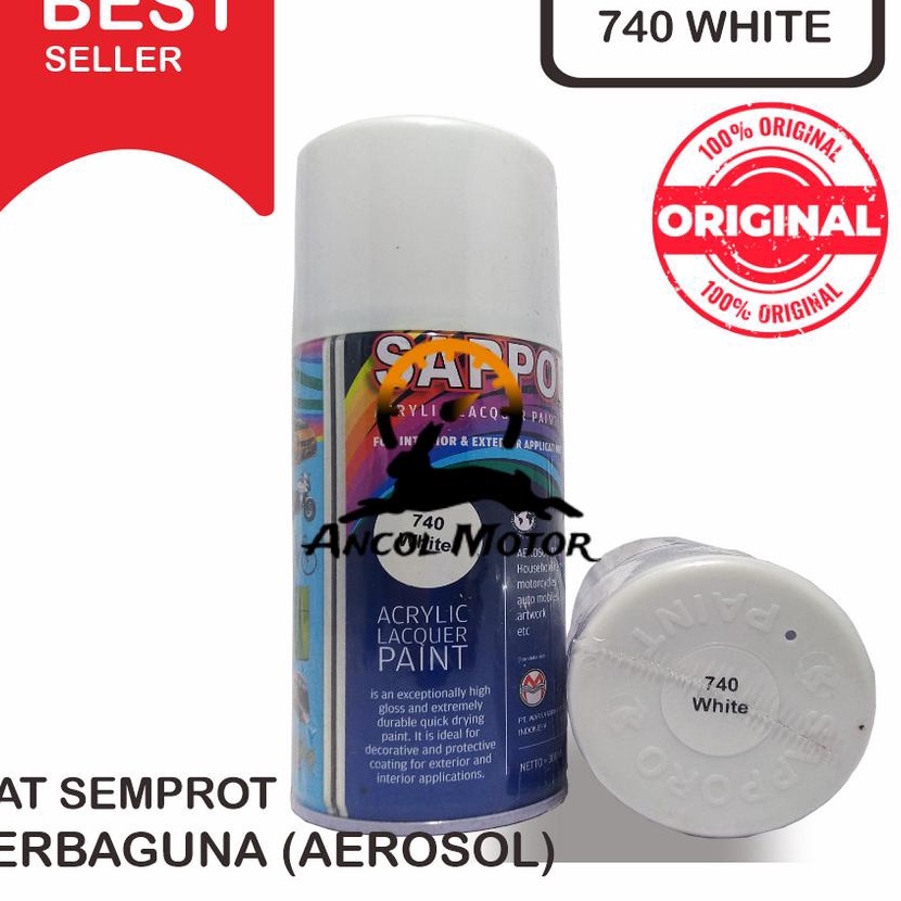 

KI3 Sapporo 74 White Cat Semprot Saporo Paint Putih Standar
