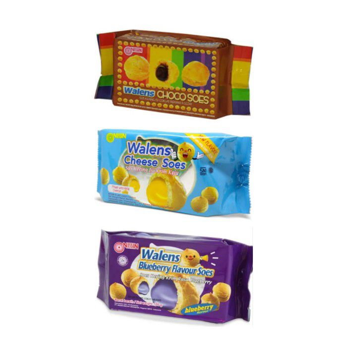 

Nissin walens soes choco / cheese / blueberry 100 gram