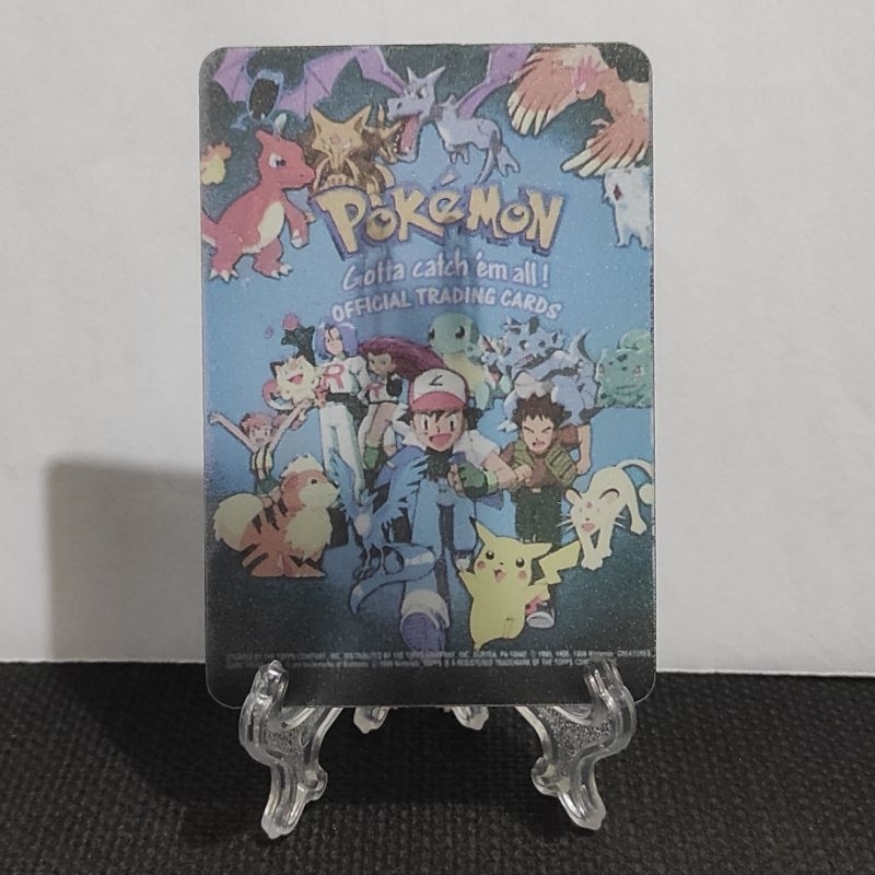 Card Kartu Bening Plastik Transparan Cup Cup Pop Pokemon Ash Pikachu & Friends