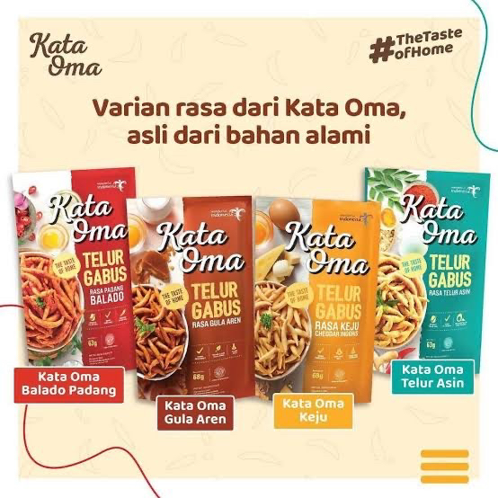 

Kata Oma Telur Gabus Rasa Gula Aren / Keju / Balado Padang 50 gram