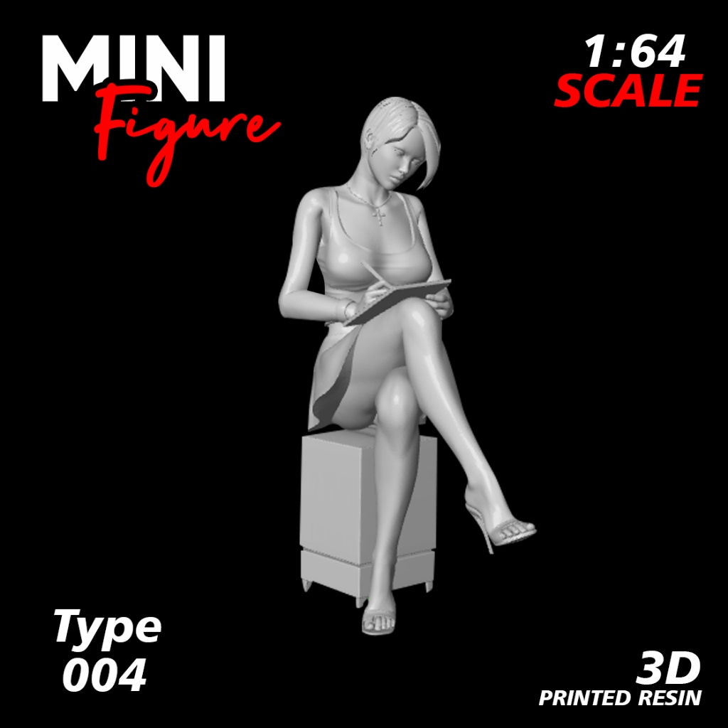 Mini Figure Diorama skala 1/64 / Figure Diecast / Miniatur Diorama / Figure 004 UNPAINTED