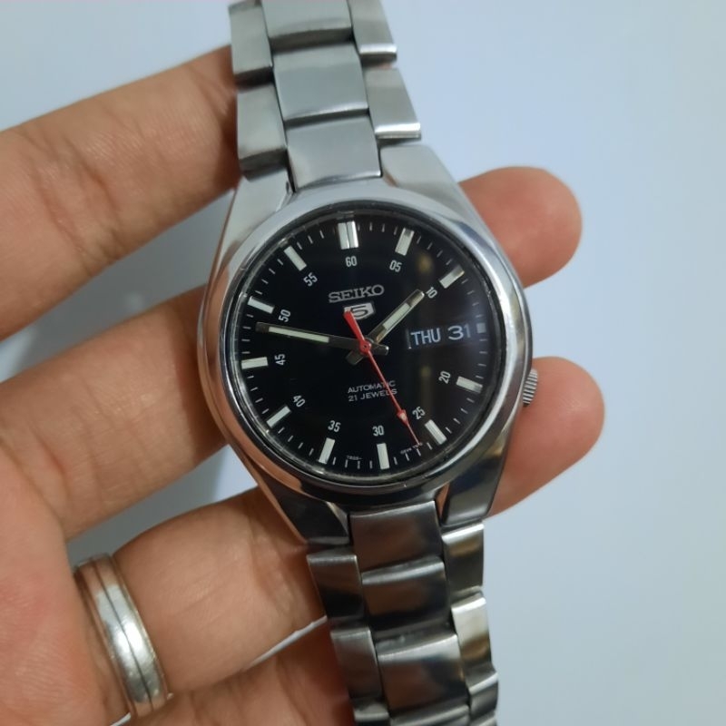 Seiko 5 Automatic SNK617K1 Black Dial 7s26-02F0 Semi Military