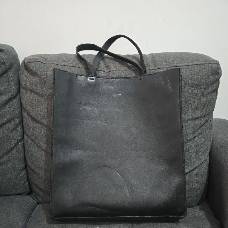 Prelovedbytwins- tas preloved tote JillStuart KULIT Asli - hitam