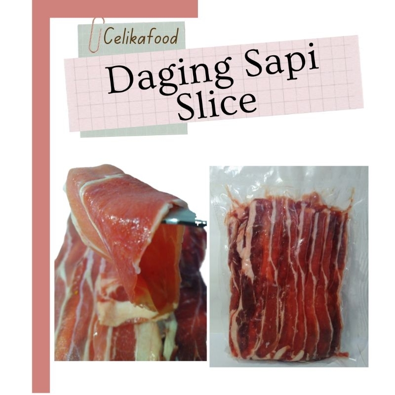 

Daging Sapi Slice 500 gr Shabu Beef Shortplate Flank Teriyaki Sukiyaki