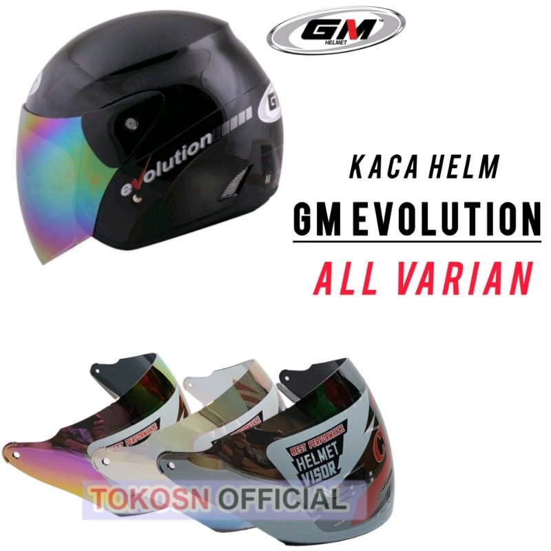 Kaca helm GM EVOLUTION visor helmet gm evo icon ANTI PUSING